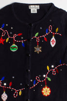 Black Ugly Christmas Cardigan 60111