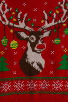 Red Reindeer Ugly Christmas Pullover 60117