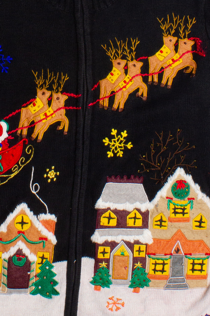 Black Ugly Christmas Cardigan 60126