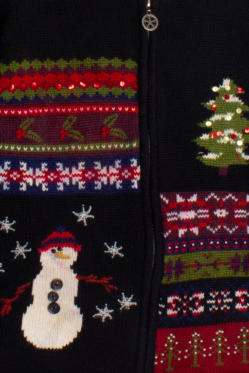 Black Ugly Christmas Cardigan 60128