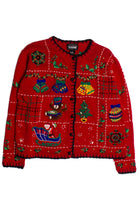 Red Ugly Christmas Cardigan 60129