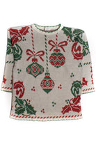 White Ornaments Ugly Christmas Pullover 60143