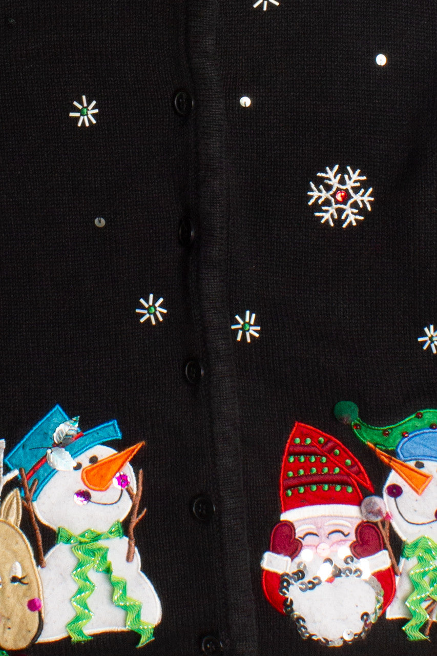 Black Ugly Christmas Cardigan 60157