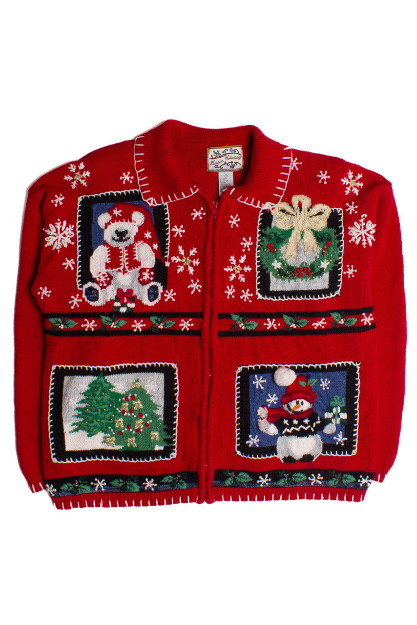 Red Ugly Christmas Cardigan 60187