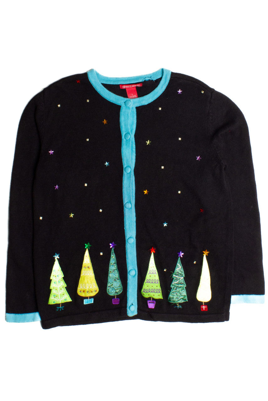 Black Ugly Christmas Cardigan 60192