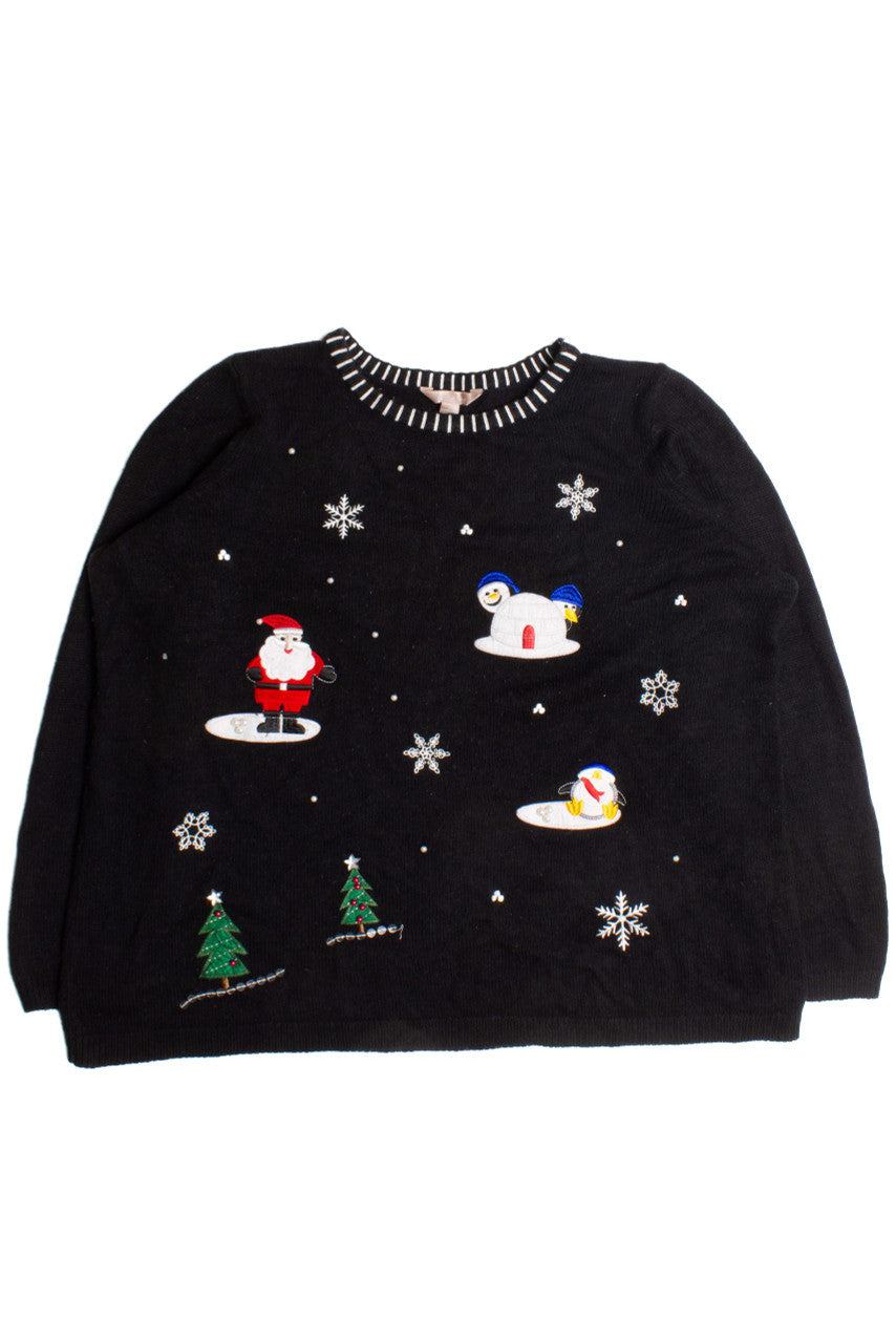 Black Ugly Christmas Pullover 60203