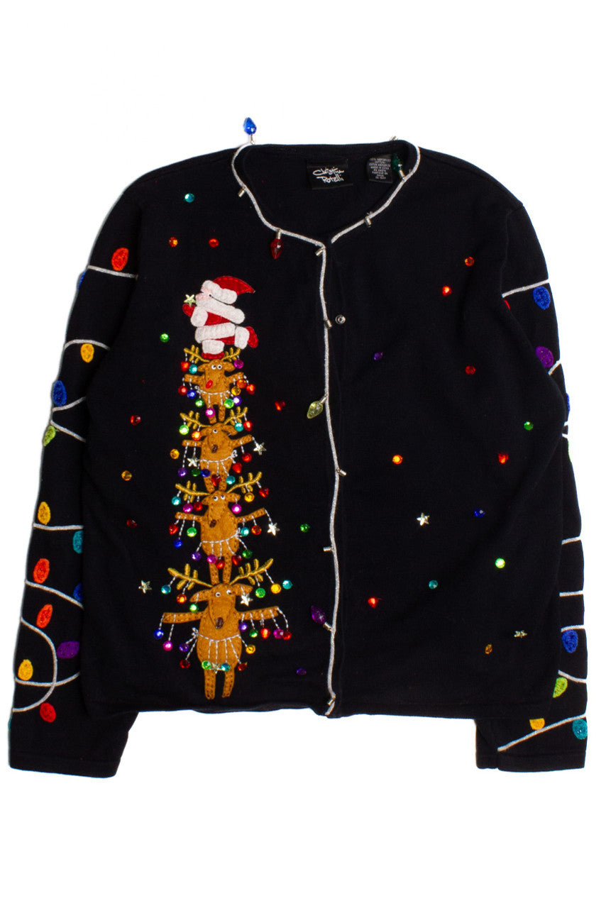 Black Ugly Christmas Cardigan 60211