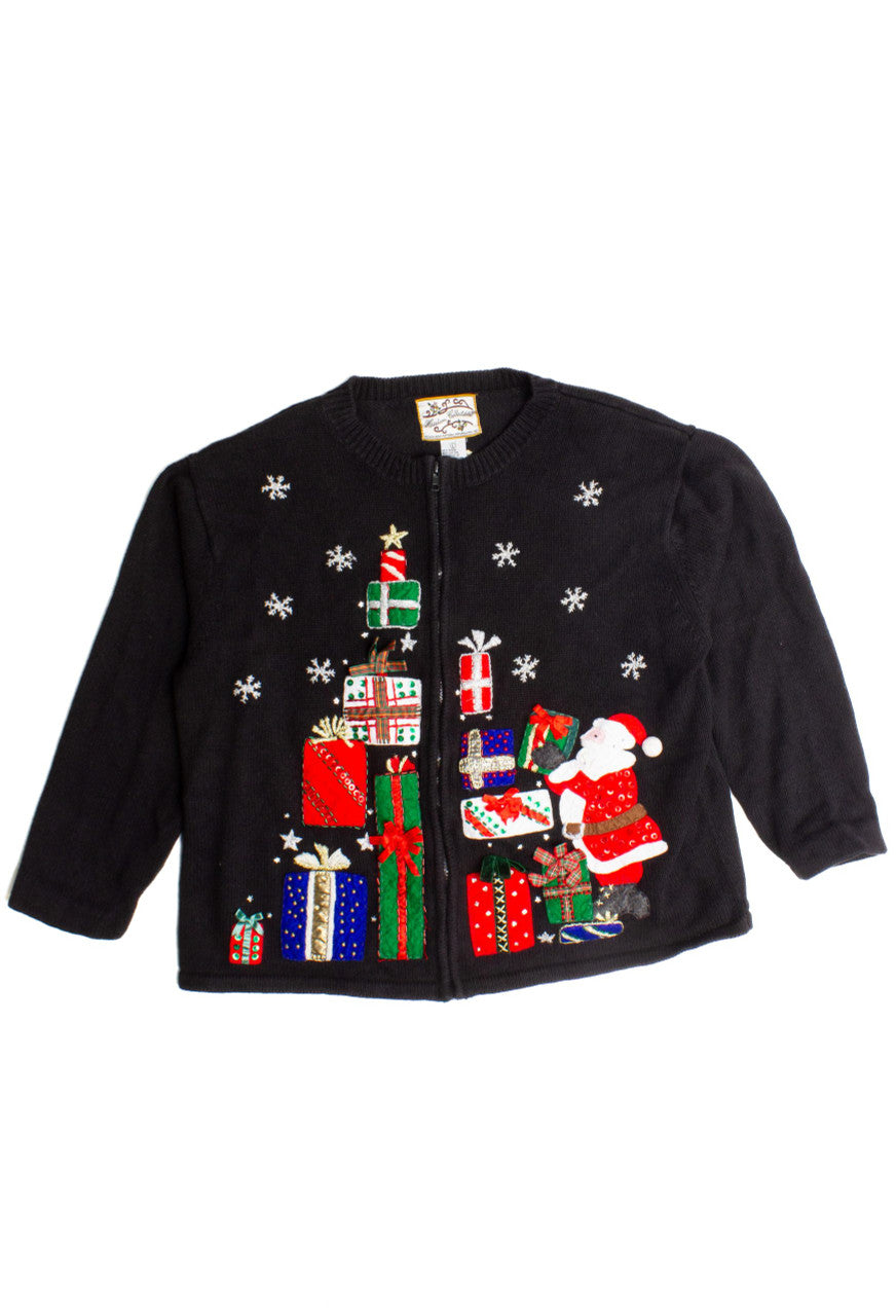 Black Ugly Christmas Cardigan 60218