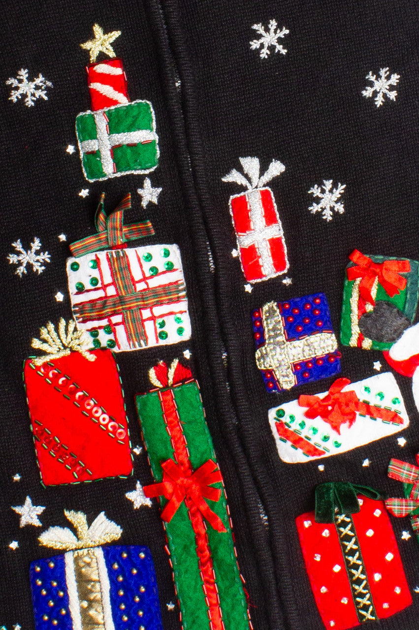 Black Ugly Christmas Cardigan 60218