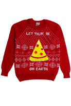 Funny "Pizza" On Earth Ugly Christmas Sweater 60229
