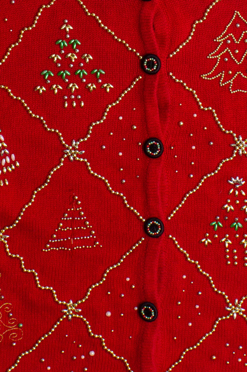 Red Ugly Christmas Cardigan 60240