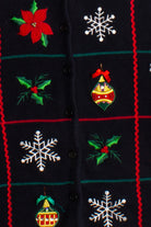 Black Ugly Christmas Cardigan 60248