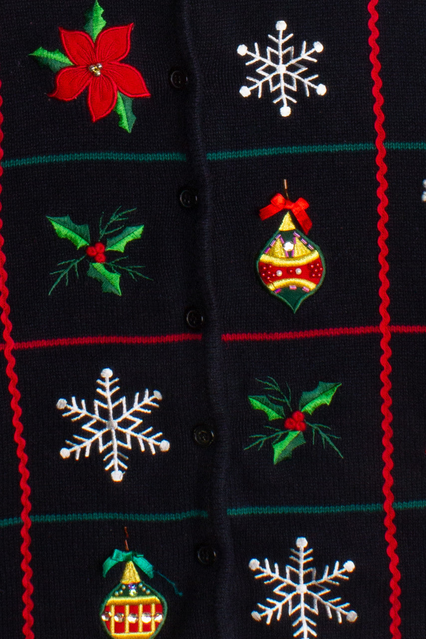 Black Ugly Christmas Cardigan 60248