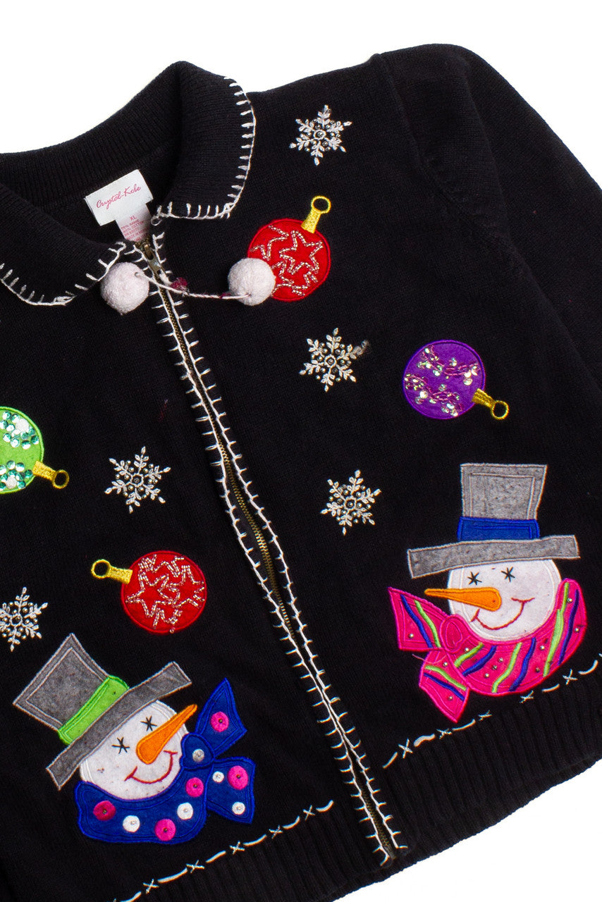 Black Ugly Christmas Cardigan 60295