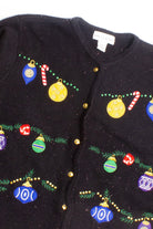Black Ugly Christmas Cardigan 60259