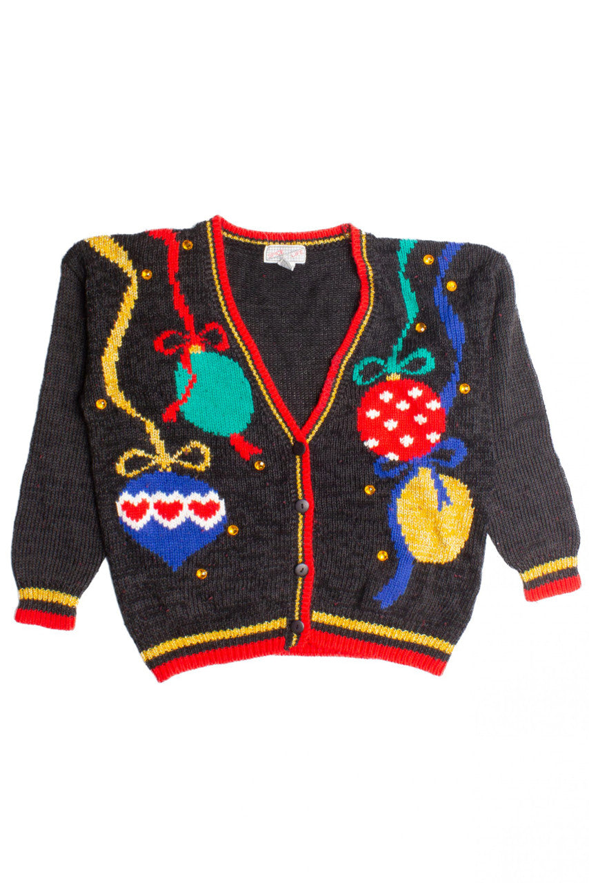 Black Ugly Christmas Cardigan 60260