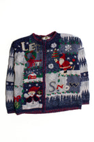 Blue Ugly Christmas Cardigan 60298