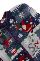 Blue Ugly Christmas Cardigan 60298