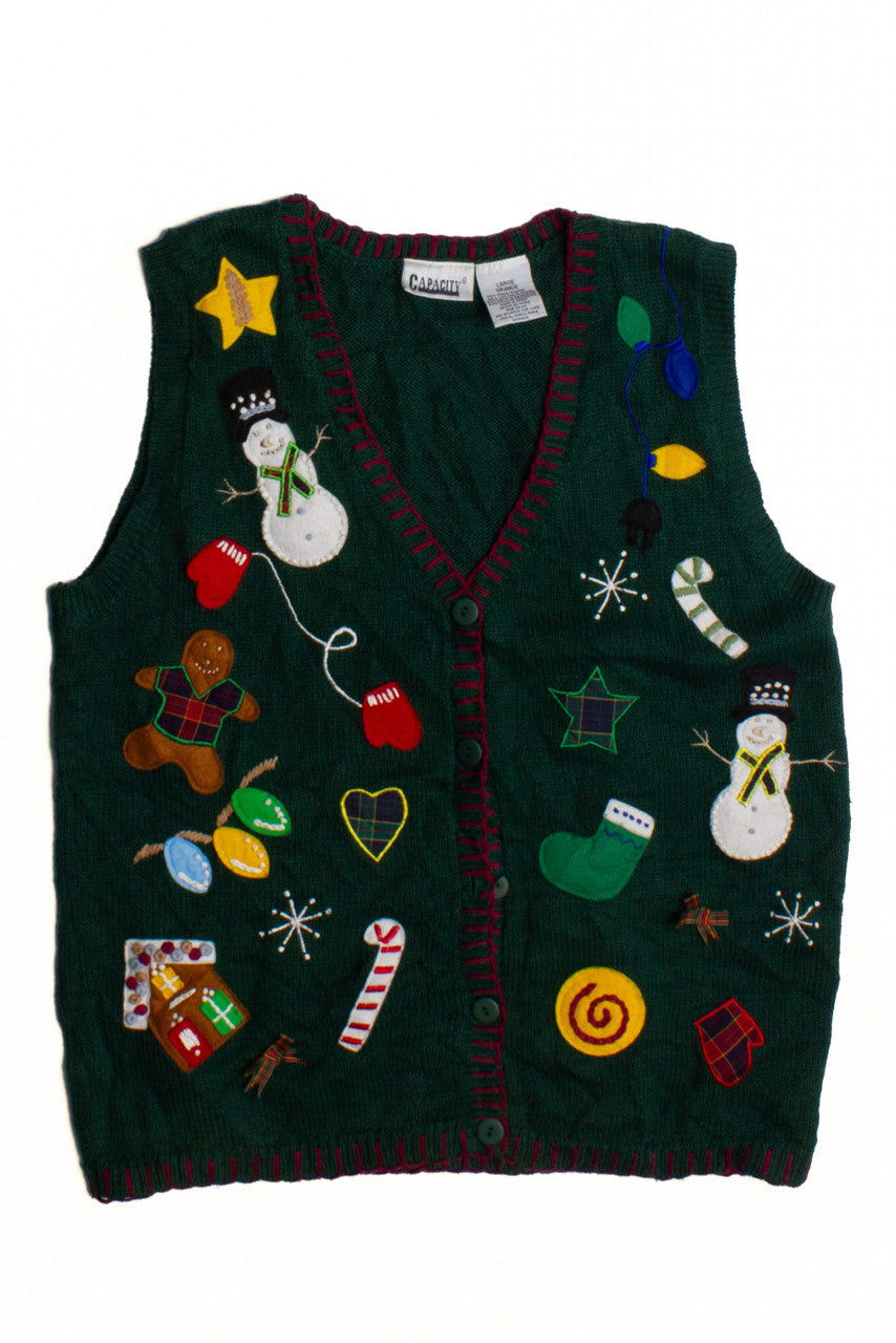 Green Ugly Christmas Vest 60311