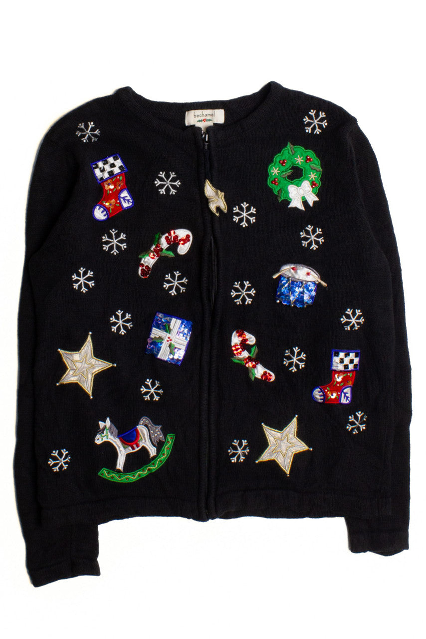 Black Ugly Christmas Cardigan 60319