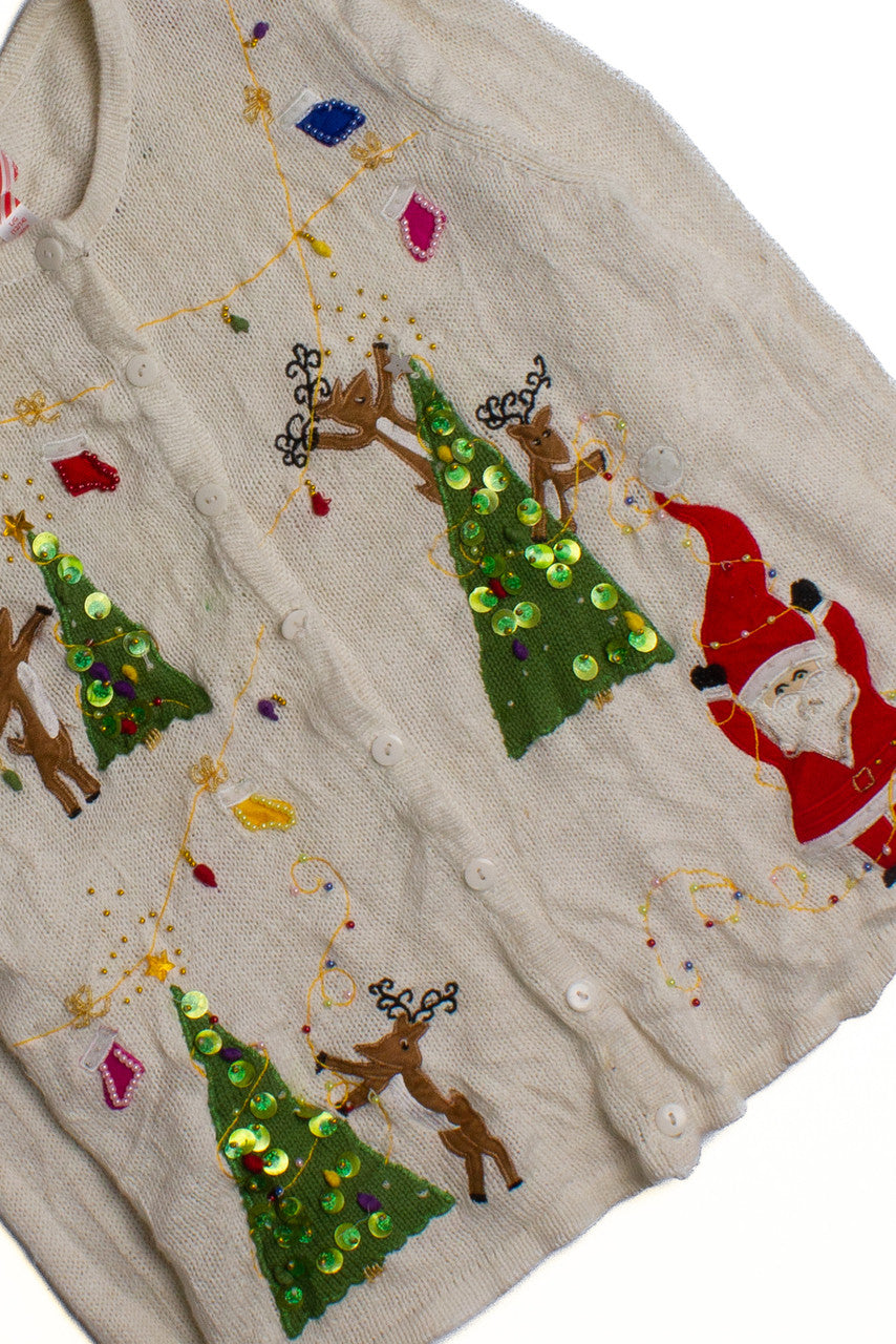 White Ugly Christmas Cardigan 60323