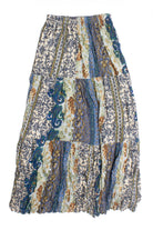 Vintage Blue Patterned Skirt (1990s)