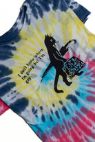 Pink Gay Cat Tie Dye Screen Print T-Shirt 1