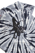 Gray & Black Gay Cat Tye Dye Screen Print T-shirt