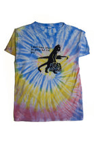 Pastel Rainbow Gay Cat Tie Dye Screen Print T-Shirt