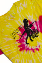 Sunset Gay Cat Tie Dye Screen Print T-Shirt