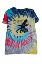 Rainbow Gay Cat Tie Dye Screen Print T-Shirt 1