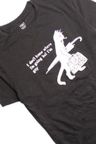 Black Gay Cat Screen Print T-Shirt 4