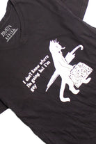 Black Gay Cat Screen Print T-Shirt 8