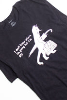 Black Gay Cat Screen Print T-Shirt 2