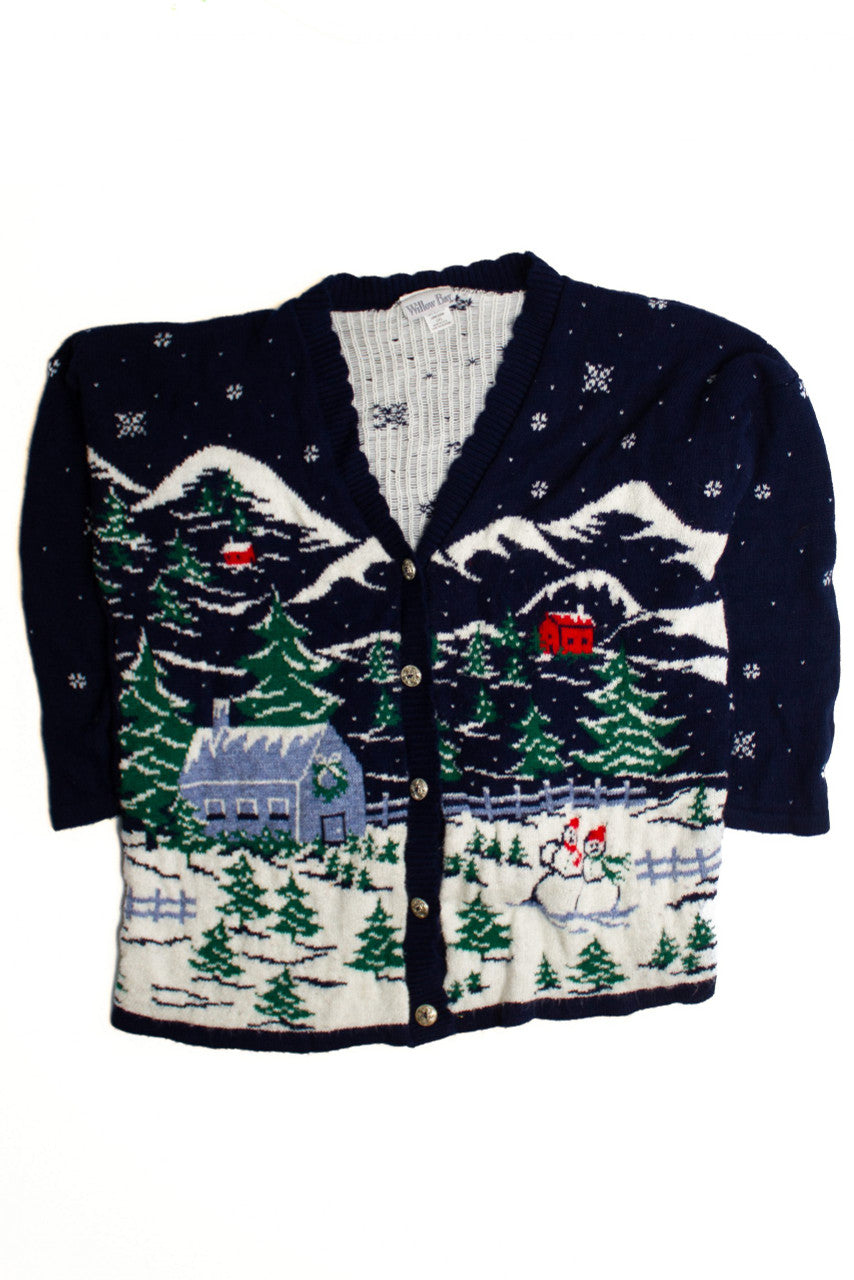 Blue Ugly Christmas Cardigan 60409
