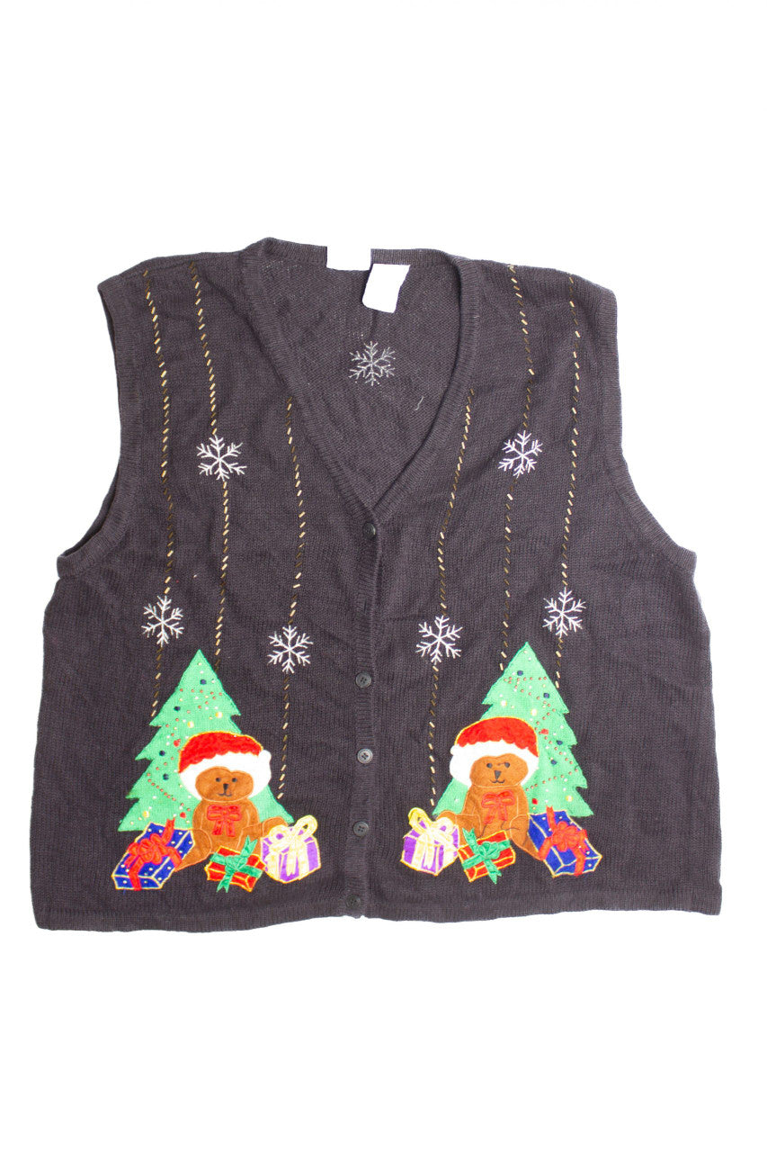 Black Ugly Christmas Vest 60412