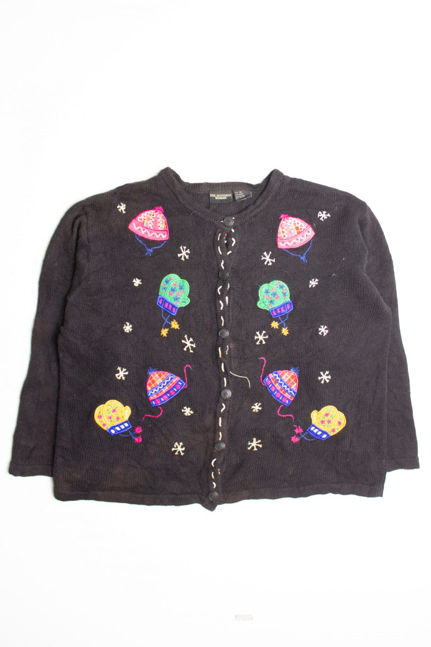 Black Ugly Christmas Cardigan 60443