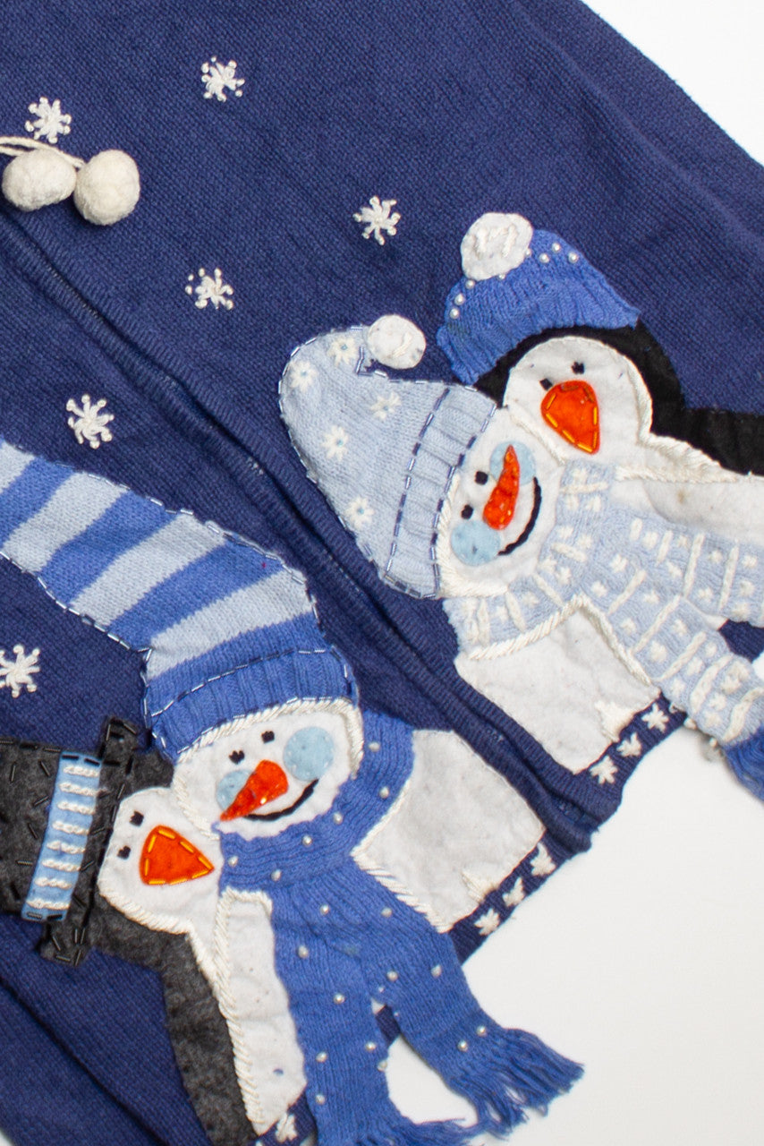 Blue Ugly Christmas Cardigan 60448