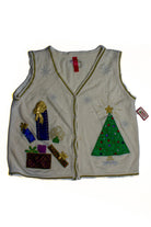 Brand New White Ugly Christmas Vest 60462