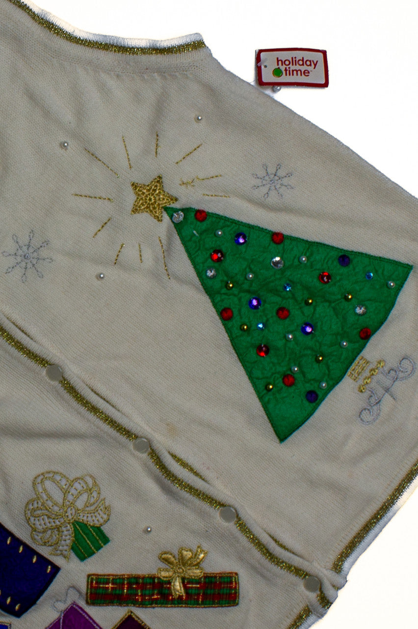 Brand New White Ugly Christmas Vest 60462