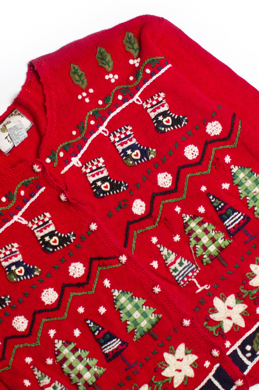 Red Ugly Christmas Cardigan 60464