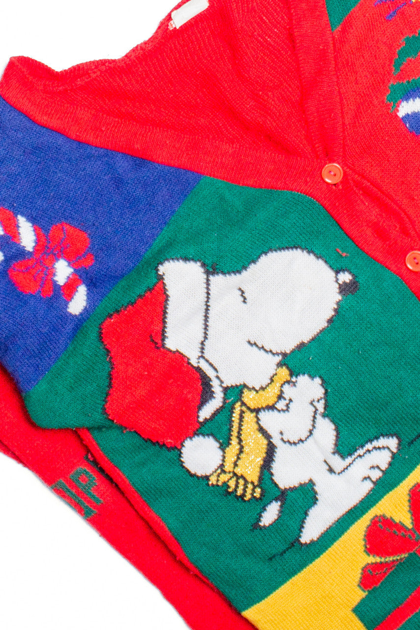 Vintage Snoopy And Woodstock Ugly Christmas Sweater 60472