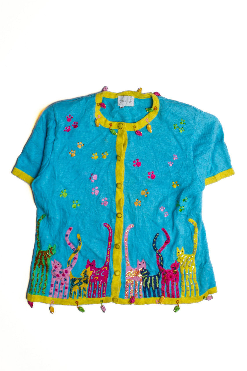 Under The Sea Cats Ugly Christmas Vest 60479