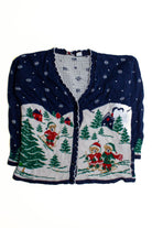 Blue Ugly Christmas Cardigan 60480