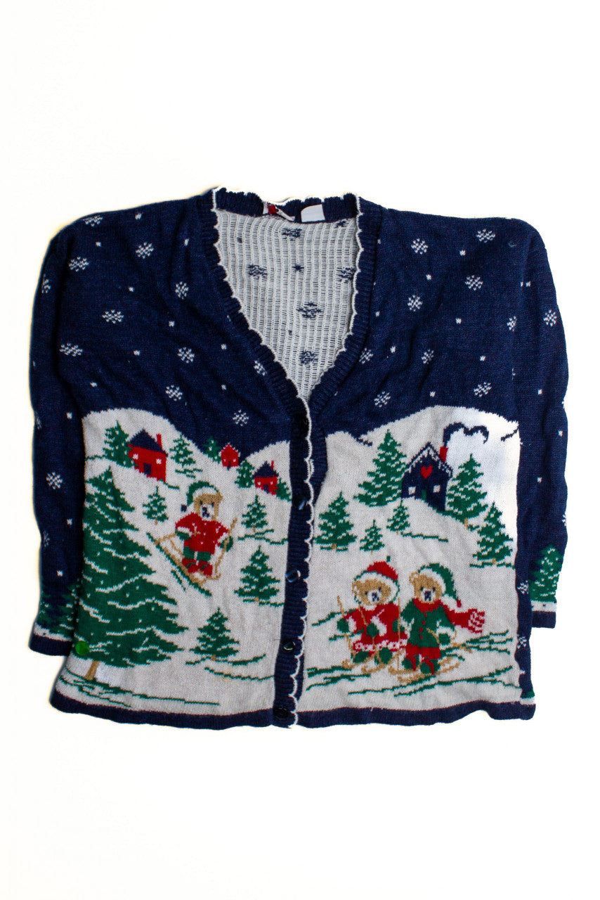 Blue Ugly Christmas Cardigan 60480