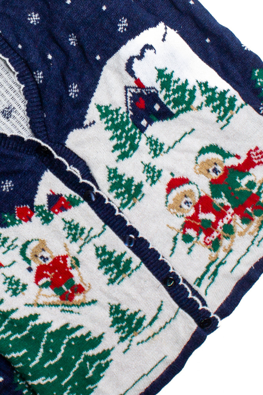 Blue Ugly Christmas Cardigan 60480