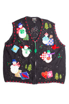Black Ugly Christmas Vest 60482