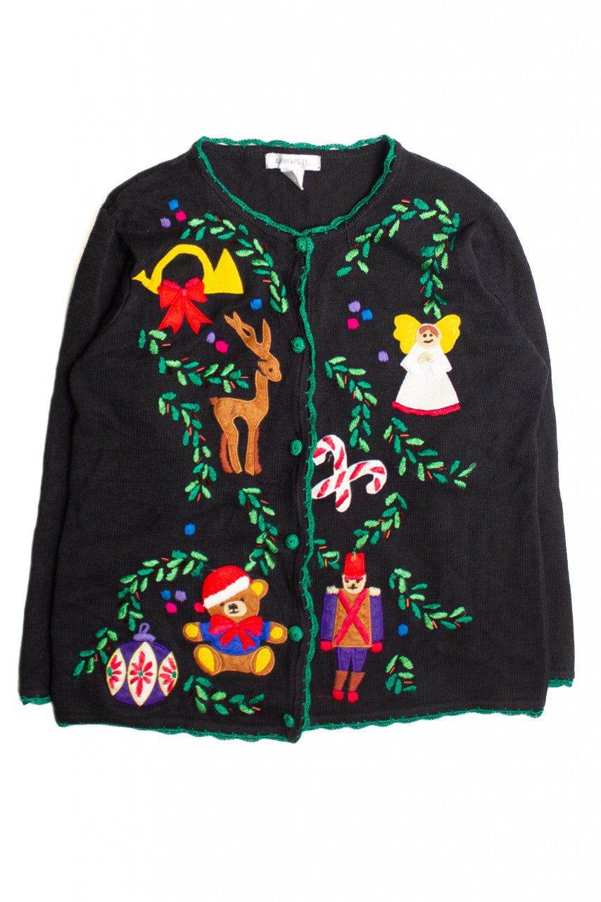 Black Ugly Christmas Cardigan 60486