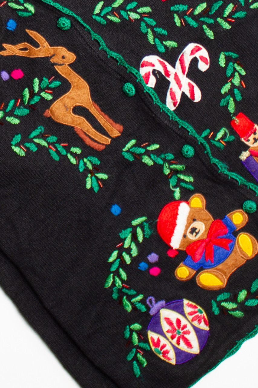 Black Ugly Christmas Cardigan 60486