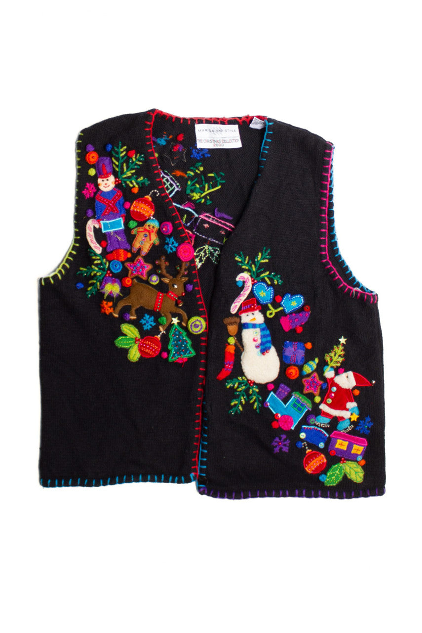 Black Ugly Christmas Vest 60504